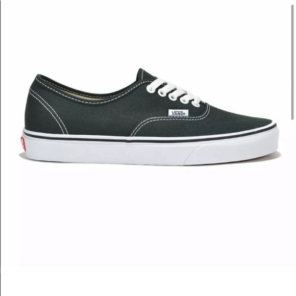 Vans authentic scarab green white sneaker shoes - Picture 3 of 4